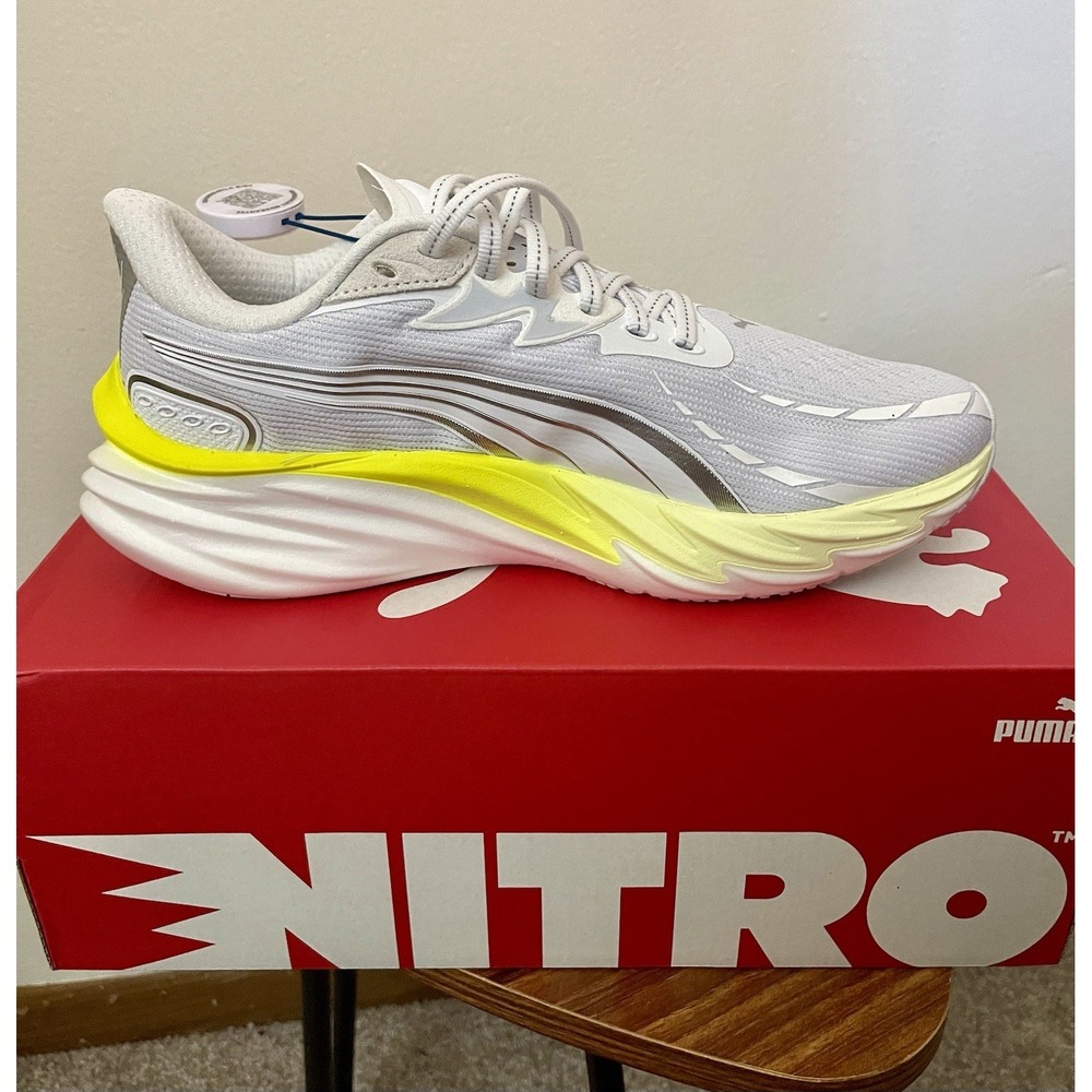 PUMA Velocity NITRO 4 Women's White Apple Spritz Running HYROX Size 8 - Picture 9 of 15